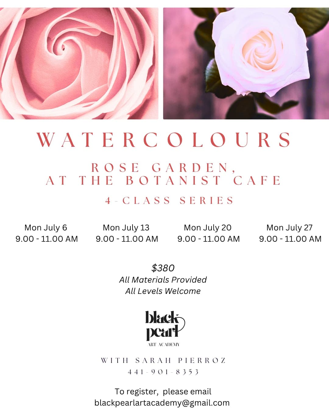 Watercolours in the Rose Garden
