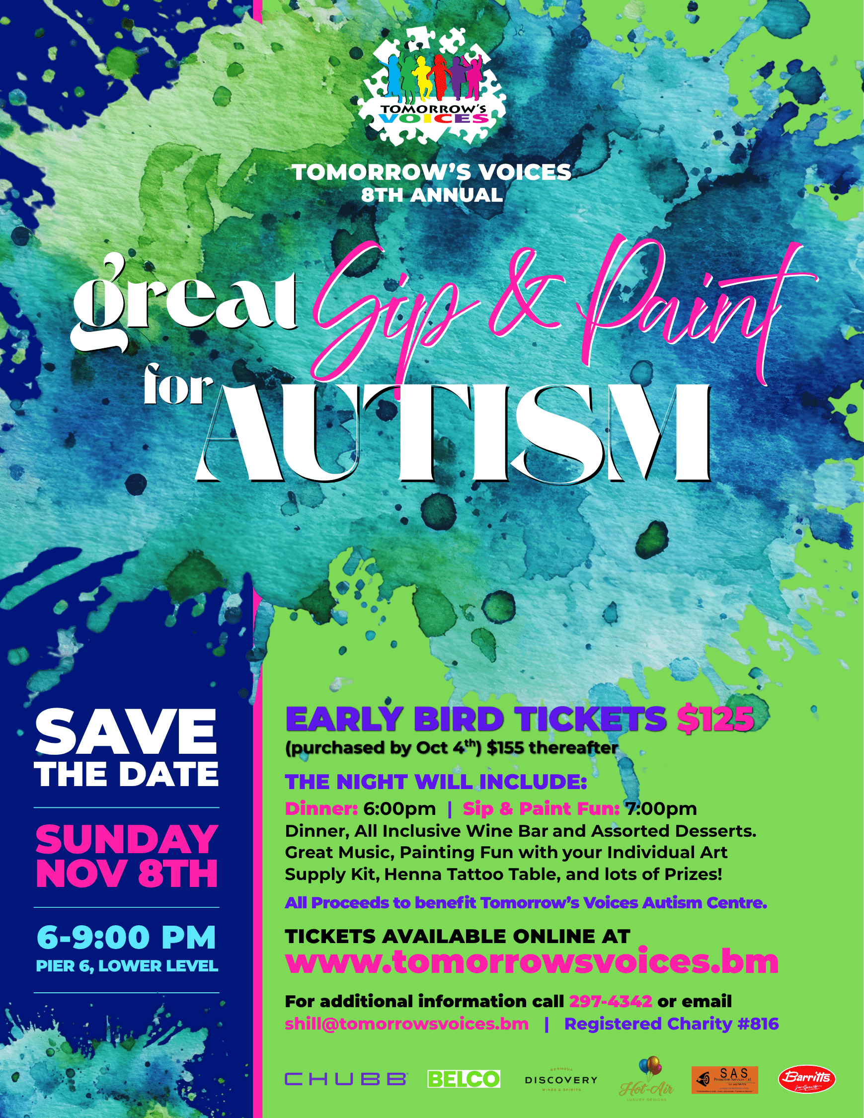 Tomorrow's Voices 8th Annual Great Sip & Paint for Autism